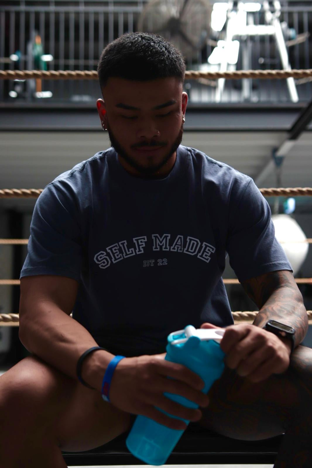 Faded Indigo Blue tee (Unisex)